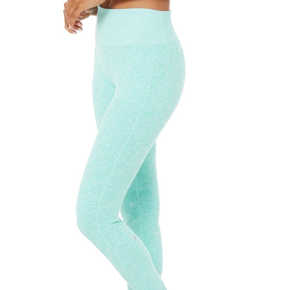 ALO Yoga Women’s High Waist Alosoft Lounge Legging Blue Quartz Heather Size S